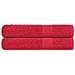 Asciugamani Per Sauna 2 Pz Rossi 80x200 Cm 360 G /m 100% Cotone - Foto miniatura 1
