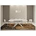 Tavolo allungabile 90x120/380 cm Karida bianco frassino gambe bianche - Foto miniatura 3