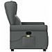 Poltrona Massaggiante Reclinabile Grigio Scuro in Tessuto - Foto miniatura 4