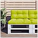 Cuscino Per Pallet Verde Brillante 80x40x12 Cm In Tessuto - Foto miniatura 1
