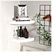 Scaffali Angolari A Parete 2 Pz Bianchi 25x25x3,8 Cm In Mdf - Foto miniatura 7