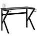 Lusso Casadino -  Scrivania Da Gaming Con Gambe A K Nera 110x60x75 Cm - Foto miniatura 1