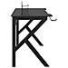 Lusso Casadino -  Scrivania Da Gaming Con Gambe A K Nera 110x60x75 Cm - Foto miniatura 5