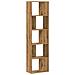 Libreria 5 Piani Rovere Artigianale 45x23,5x162,5cm Multistrato - Foto miniatura 4