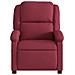 Poltrona Elettrica Reclinabile Rosso Vino in Tessuto - Foto miniatura 9