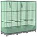 Letto Rialzato con Copertura Serra Effetto Rattan 120x40x123 cm - Foto miniatura 6