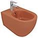 Sanitari Sospesi Opaco Infinity: Vaso, Bidet, Copriwater Soft-close - Terracotta Opaco - Foto miniatura 4