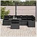 Set Divano da Giardino 7 pcs Nero 100 x 55 x 73 cm Poly Rattan - Foto miniatura 3