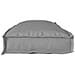 Cuscino per Pallet Grigio 110x40x8 cm Tessuto Oxford - Foto miniatura 3