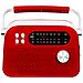 Radio Wireless Portatile Multibanda USB Micro SD RDA 70 BR Rosso - Foto miniatura 3