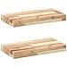 Mensole da Parete 2 pz 40x20x4 cm Legno Acacia Non Trattato - Foto miniatura 1