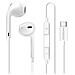 Cuffie Cablate Usb-c Per Google Pixel 10 Pro Fold Con Microfono Integrato, Bianco - Foto miniatura 1
