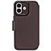 Custodia Folio Per Iphone 17 Magsafe In Pelle Con Cover Amovibile, Marrone Scuro - Foto miniatura 1
