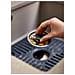 Protezione Per Lavello Sinkshield Protegge Utensili Con Tappo Di Drenaggio Rimovibile Scanalature Per Drenaggio Colore Grigio - Foto miniatura 2