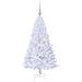 Albero di Natale artificiale Bianco 120 cm PVC e Acciaio - Foto miniatura 4