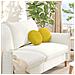 Cuscini per Seduta 2 pcs Giallo Ø 40 x 13 cm Velluto - Foto miniatura 2