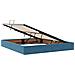 Letto con Contenitore Blu Scuro 160 x 200 cm Velluto - Foto miniatura 6