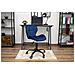 Sedia girevole in velluto NOTO blu navy, design ergonomico - Foto miniatura 9