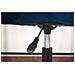 Sedia girevole in velluto NOTO blu navy, design ergonomico - Foto miniatura 7