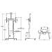 9073 Supporto TV a parete 2,54 m (100") Bianco - Foto miniatura 5