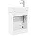 Mobile bagno con rubinetto Bianco 45,5 x 22,5 x 84 cm - Foto miniatura 7