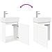 Mobile bagno con rubinetto Bianco 45,5 x 22,5 x 84 cm - Foto miniatura 9