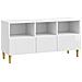 Mobile TV Bianco Lucido 102 x 34,5 x 50 cm Legno ingegnerizzato - Foto miniatura 1