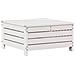 Set Salotto Giardino 7pz con Cuscini Bianco Legno Massello Pino - Foto miniatura 7