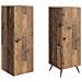 Set di armadi 2 pcs Legno antico Legno ingegnerizzato - Foto miniatura 3