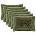 Cuscino con cuscino HEERLEN 6 pz Verde Fleece PV - Foto miniatura 1