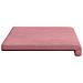 Cuscino per panchina Velluto Rosa Profondità 35 cm - Foto miniatura 6