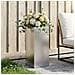 Vaso da giardino Argento 20 x 20 x 50 cm Acciaio Inox - Foto miniatura 2