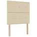 Letto con contenitore LED e materasso Crema 90 x 190 cm Tessuto - Foto miniatura 6
