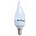 Lampadine Led E14 6w Candela Fiamma Colpo Di Vento Luce Fredda 6400k Vt-1855tp 4353 - Foto miniatura 2