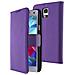 Custodia Portafoglio Stand Case Per Samsung Galaxy S5 E S5 New - Viola - Foto miniatura 6