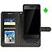 Custodia Smartphone Universale Portafoglio Nera Xl Supporto + Specchio - Foto miniatura 8