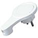 Spina Piatta Di Sicurezza 230 V Bianco Ip20 - Foto miniatura 1