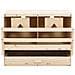 Casetta Cova per Galline 2 Scomparti 63x40x45 cm Legno di Pino - Foto miniatura 3