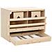 Casetta Cova per Galline 2 Scomparti 63x40x45 cm Legno di Pino - Foto miniatura 9