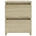 Comodini 2 pz Rovere Sonoma 30x30x40 cm in Legno Multistrato - Foto miniatura 5