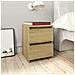 Comodini 2 pz Rovere Sonoma 30x30x40 cm in Legno Multistrato - Foto miniatura 1