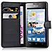 Custodia Compatibile Con Huawei Ascend G526 In Nero Carbone - Coperchio Protettiva Con Chiusura Magnetica, Funzione Stand E Tasca Per Le Carte - Foto miniatura 8