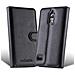 Custodia Compatibile Con Huawei Ascend G526 In Nero Carbone - Coperchio Protettiva Con Chiusura Magnetica, Funzione Stand E Tasca Per Le Carte - Foto miniatura 13