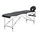 Lettino Da Massaggio A 4 Sezioni In Alluminio Nero E Bianco - Foto miniatura 1