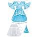 Costume Fatina Di Pinocchio Tg. 10/11 Anni - Foto miniatura 4