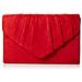 Womens Iggy Scamosciata Velluto Envelope Party Prom Pochette Frizione, Rosso (red (red)), Taglia Unica - Foto miniatura 1