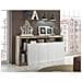Credenza 4 Ante E 4 Nicchie Bianco Laccato E Rovere - Sefro - Foto miniatura 1