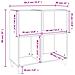 Mobile Porta Dischi Grigio Sonoma 84,5x38x89 Legno Multistrato - Foto miniatura 2
