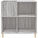 Mobile Porta Dischi Grigio Sonoma 84,5x38x89 Legno Multistrato - Foto miniatura 3