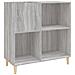 Mobile Porta Dischi Grigio Sonoma 84,5x38x89 Legno Multistrato - Foto miniatura 1